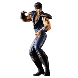Kenshiro, veste de cuir, coloris bleu indigo, PVC