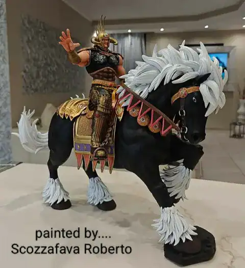Raoh sur Kokuō version 2 peint par Roberto Scozzafava