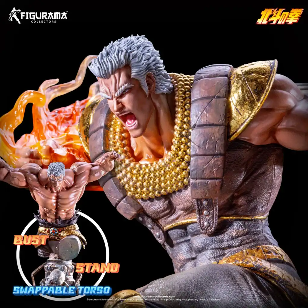 Statue Figurama Kenshiro vs Raoh buste de Raoh Go no Ken