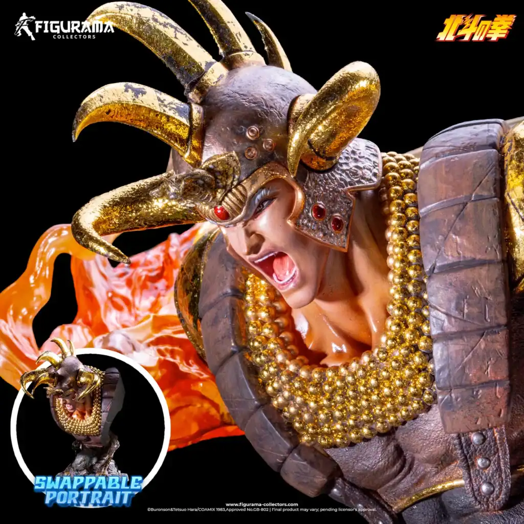 Statue Figurama Kenshiro vs Raoh buste de Raoh casqué